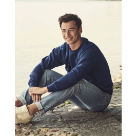 Fru Of The Loom Felpa Classica Tinta Una Con Maniche A Raglan Sweatshirt White 260gsm 80 Cotton 20 Polyester P 50806426 Cat 9034 - Foto 4