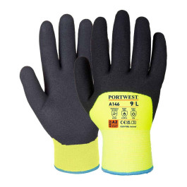 Portwest A643AMRS - Guanti in Schiuma Nitrilica, Colore: Ambra, Taglia: S