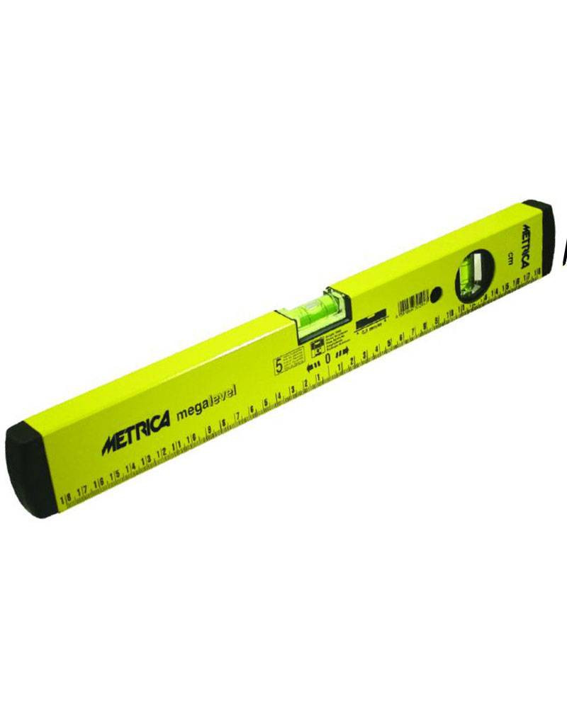 LIVELLA MEGALEVEL IN ALLUMINIO 2 FIALE 60 CM