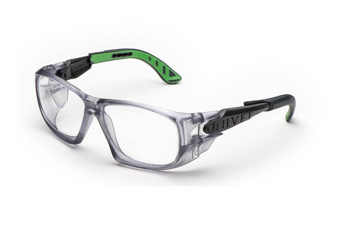 OCCHIALE UNIVET 5X9 MONTATURA GUNMETAL/VERDE CLEAR 2