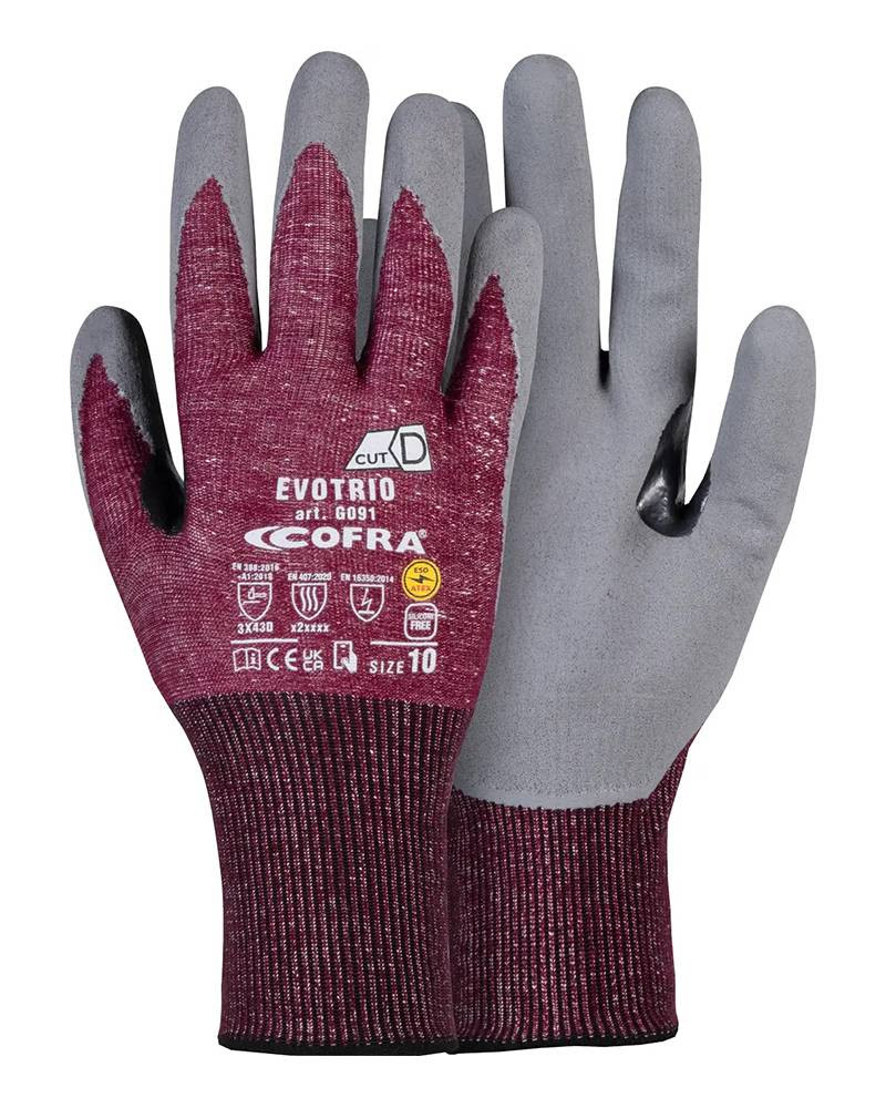 GUANTO ANTITAGLIO ANTISTATICO ESD EVOTRIO
