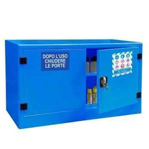 ARMADIO SOTTOBANCO LIQUIDI CHIMICI COMPONIBILE 1075X500X1850 MM