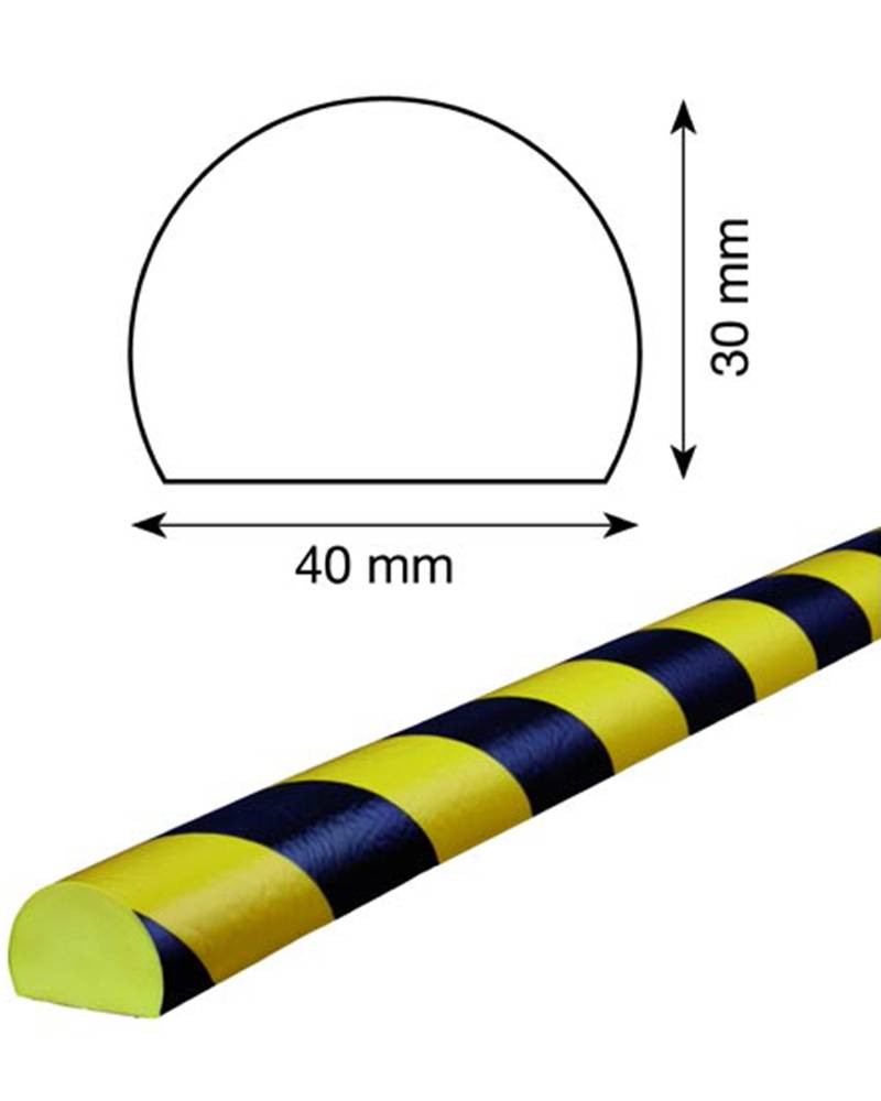 PARACOLPO IN SCHIUMA DI POLIURETANO LUNGO 1 MT DIAM. 40 MM