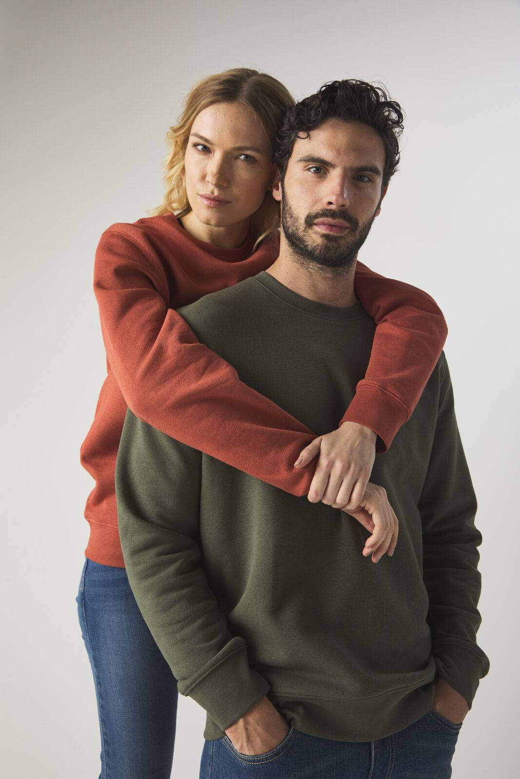 FELPA BLACK SPDIER GINGER GIROCOLLO COTONE ORGANICO POLIESTERE RICICLATO