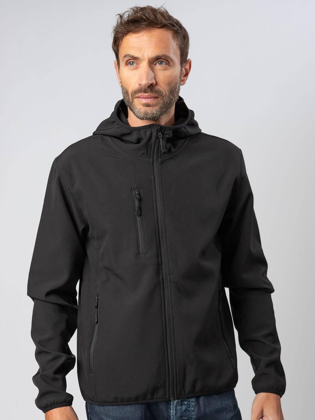 GIACCA BLACK SPIDER RAINY SOFTSHELL