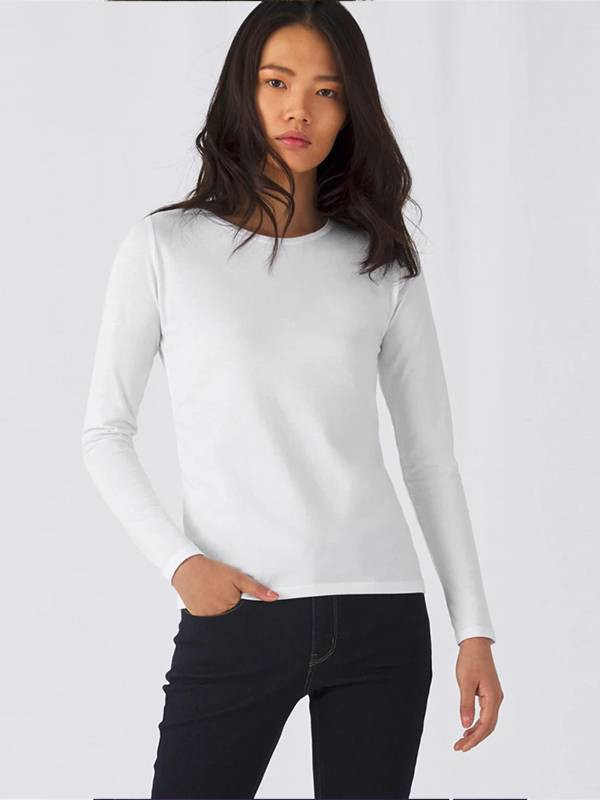 T-SHIRT B&C #E190 LSL/W