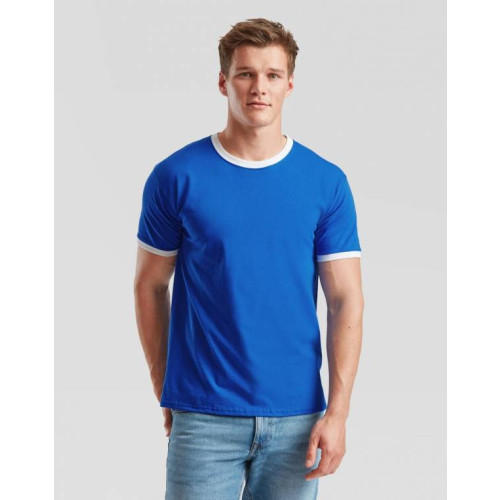 T-SHIRT FRUIT OF THE LOOM VALUEWEIGHT RINGER T