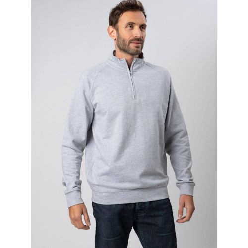 FELPA BLACK SPIDER CUBE COLLO ZIP FRENCH TERRY