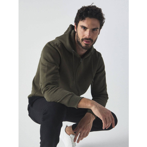 FELPA BLACK SPIDER VEGA FULL ZIP CON CAPPUCCIO FELPATA
