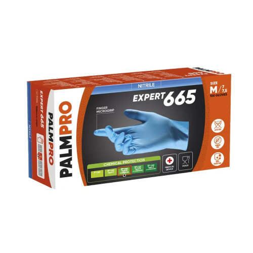 GUANTO NITRILE PALMPRO EXPERT 665 - BOX 100 PEZZI