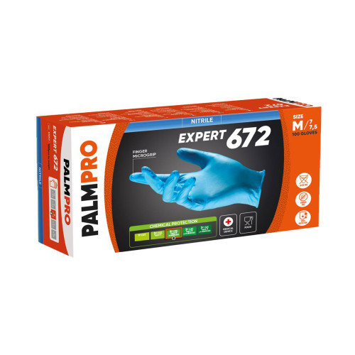 GUANTO NITRILE MED 672 - BOX DA 100 PZ