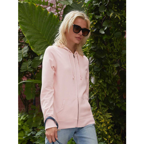 FELPA B&C INSPIRE ZIP INTERA CON CAPPUCCIO FRENCH TERRY