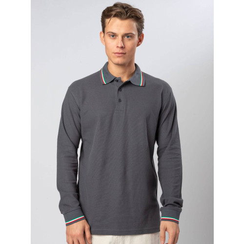 POLO BLACK SPIDER ITALY PROFILO TRICOLORE