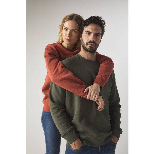 FELPA BLACK SPDIER GINGER GIROCOLLO COTONE ORGANICO POLIESTERE RICICLATO