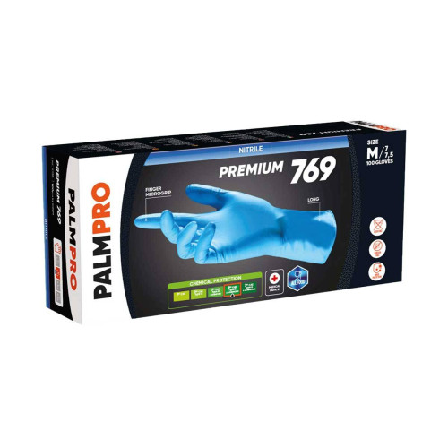 GUANTO NITRILE PALMPRO PREMIUM 769 - BOX 100 PEZZI 