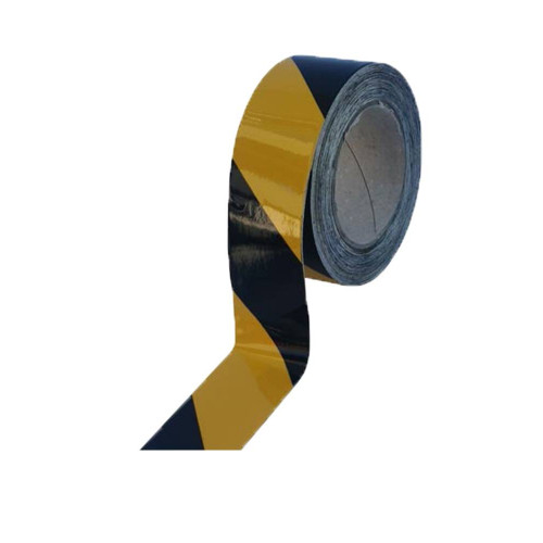 NASTRO ADESIVO RIFRANGENTE GIALLO/NERO