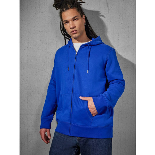 FELPA B&C KING ZIP INTERA CON CAPPUCCIO FELPATA